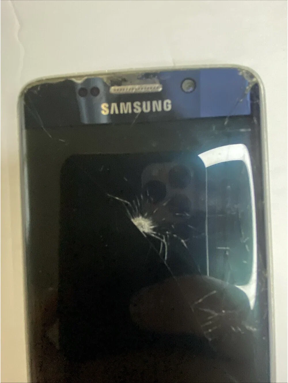 Samsung Galaxy S6 Edge 64 GB Black Sapphire - Unknown Carrier, Damaged, Untested